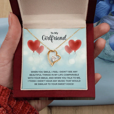 To My Girlfriend - Forever Love Necklace - Magnificent Gift Set - SLDDL0071 - Sunshine Letters Co